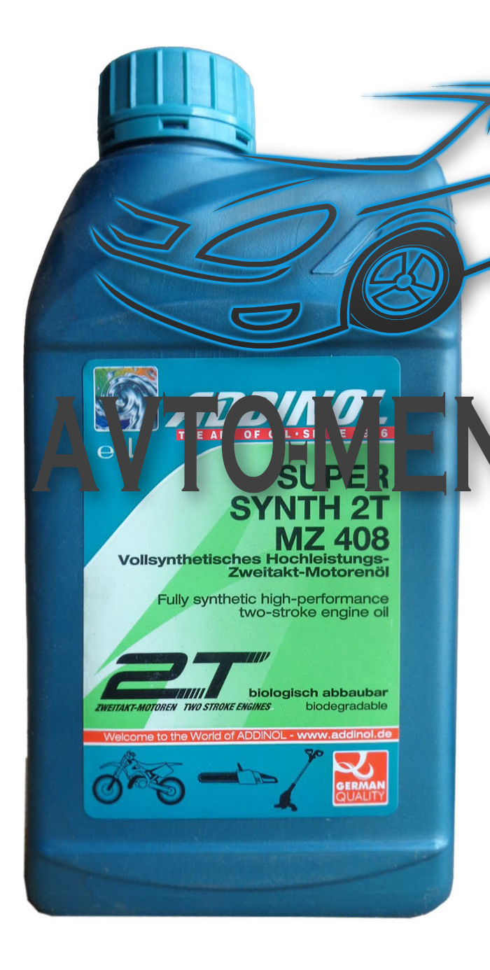Масло моторное синтетическое "Super Synth 2T MZ 408", 1л